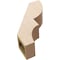 Ekena Millwork 5-inch W x 14-inch D x 18-inch H Ridgewood Rough Cedar Woodgrain TimberThane Knee Brace, Primed BRCUR05X14X18RIDRCPR - alternate 3